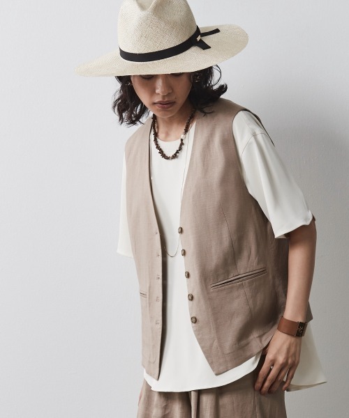 CHIC STYLE（シックスタイル）の「＜大きいサイズ＞リブ衿ブラウス シックスタイル（シャツ/ブラウス・レディース・アイボリー/ブラック・4L/5L/3L/L/LL）」の19枚目の写真