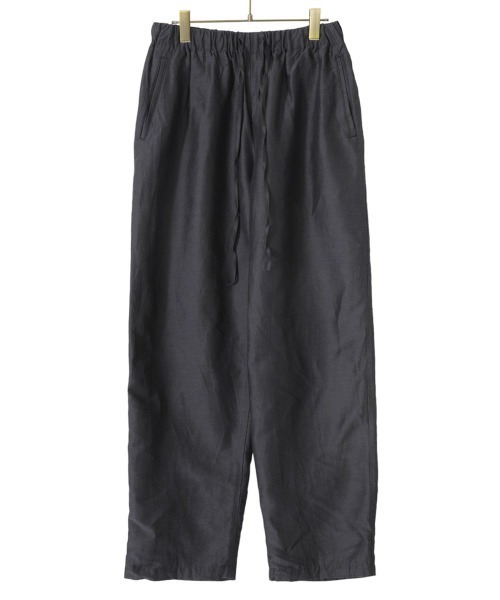 marka（マーカ）の「marka / マーカ：COCOON FIT EASY PANTS - cupro linen nep cloth -：M23A-17PT01C[COR]（その他パンツ・メンズ・チャコール・2/1）」の2枚目の写真
