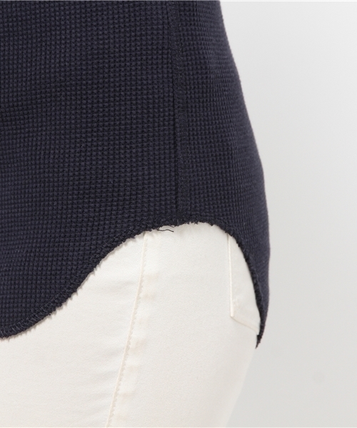 OUTLET（アウトレット）の「【Ciaopanic】コットンワッフルベーシックプルオーバー（ニット/セーター・レディース・ブラック/キャメル/ネイビー/オフホワイト・FREE）」の10枚目の写真
