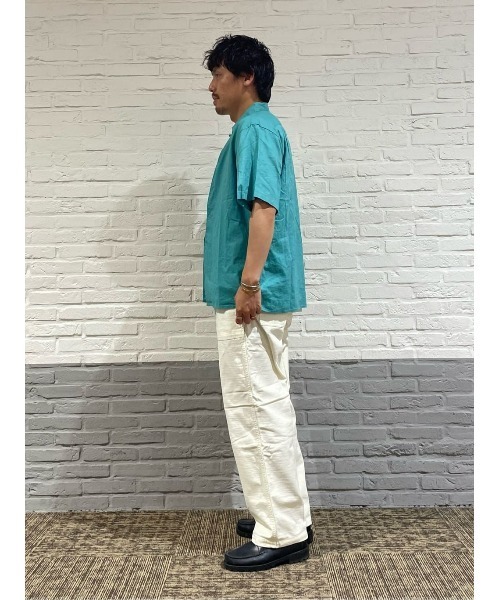 Salt&Pepper（ソルトアンドペッパー）の「【Salt&Pepper】綿麻イタリアンカラーシャツ（シャツ/ブラウス・メンズ・ブラック/ベージュ/ブルー・S/XL/M/L）」の7枚目の写真