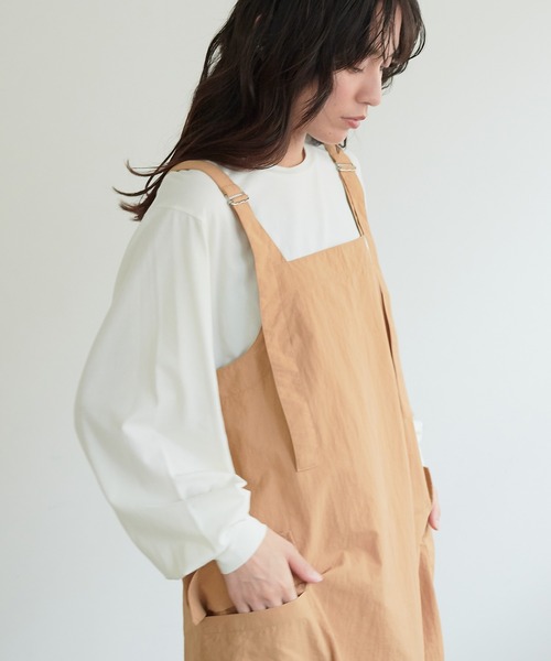 for/c（フォーシー）の「はっ水裾ドロストナイロンジャンスカ【リサイクル】（ワンピース・レディース・ブラック/グリーン/ライトベージュ/ベージュ/グレー・M/L）」の20枚目の写真