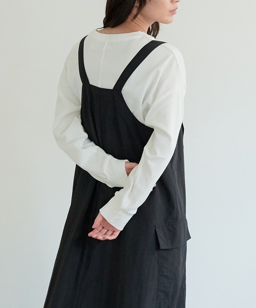 for/c（フォーシー）の「はっ水裾ドロストナイロンジャンスカ【リサイクル】（ワンピース・レディース・ブラック/グリーン/ライトベージュ/ベージュ/グレー・M/L）」の22枚目の写真