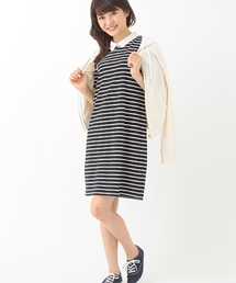 earth music&ecology | ボーダーサックワンピース(ワンピース)