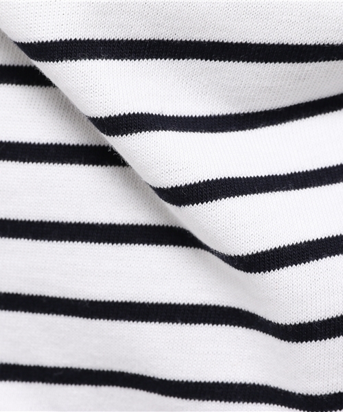 earth music&ecology（アースミュージックアンドエコロジー）の「ボーダーサックワンピース（ワンピース・レディース・アイボリー/ネイビー/ブルー・SMALL/MEDIUM）」の12枚目の写真