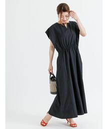 Te chichi | ギャザー切替ワンピース(ワンピース)