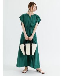 Te chichi | ギャザー切替ワンピース(ワンピース)