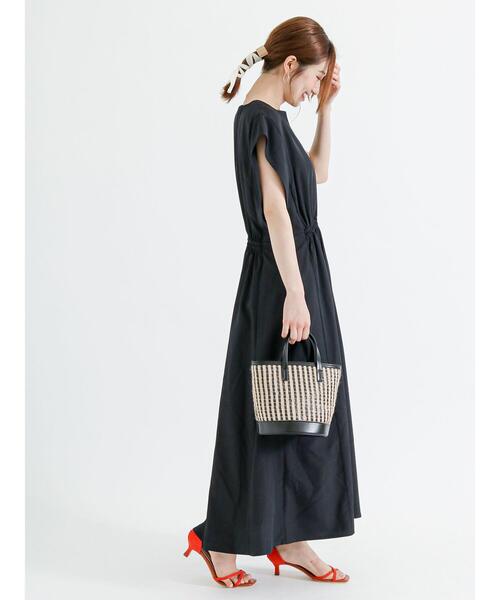 Te chichi(テチチ)の「ギャザー切替ワンピース(ワンピース・レディース・グリーン/ネイビー/ブルー・F)」の8枚目の写真