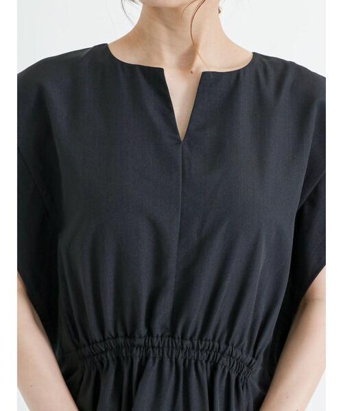 Te chichi(テチチ)の「ギャザー切替ワンピース(ワンピース・レディース・グリーン/ネイビー/ブルー・F)」の9枚目の写真