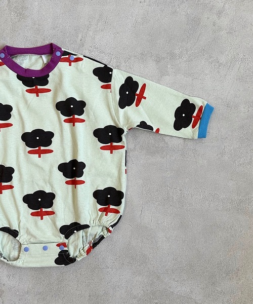 HOGAN RANCH WEAR(ホーガンランチウエア)の「ソウガラナガソデボディシャツ(70~80cm)(ロンパース・キッズ・ベージュ/グリーン/ライトグリーン・70/80)」の4枚目の写真