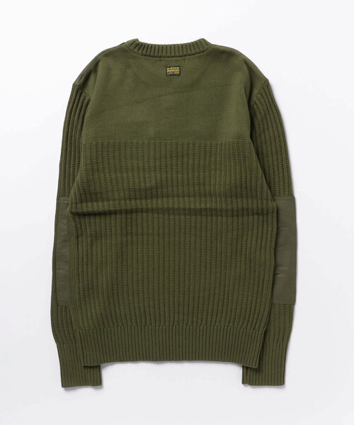 G-STAR(ジースター)の「ARMY KNITTED SWEATER/ミリタリーディテールセーター(ニット/セーター・メンズ・ダークオリーブ/ダークブラック・SMALL/LARGE/MEDIUM/X-LARGE/X-SMALL)」の15枚目の写真