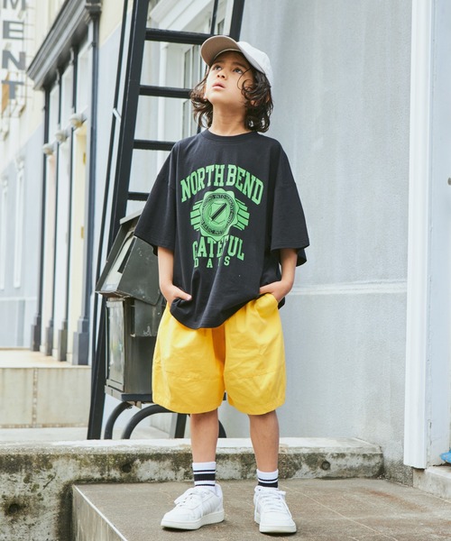 PAIRMANON STREET(ペアマノンストリート)の「【PAIRMANON STREET】バルーンシルエットツイルショートパンツ(その他パンツ・キッズ・ベージュ/イエロー/ブラック/グリーン・130/110/90/140/120/150/100)」の12枚目の写真