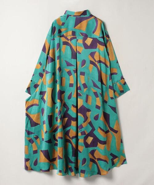 LANVIN en Bleu(ランバンオンブルー)の「アートプリントシャツワンピース(シャツワンピース・レディース・ブルー/パープル系その他・38/36)」の10枚目の写真