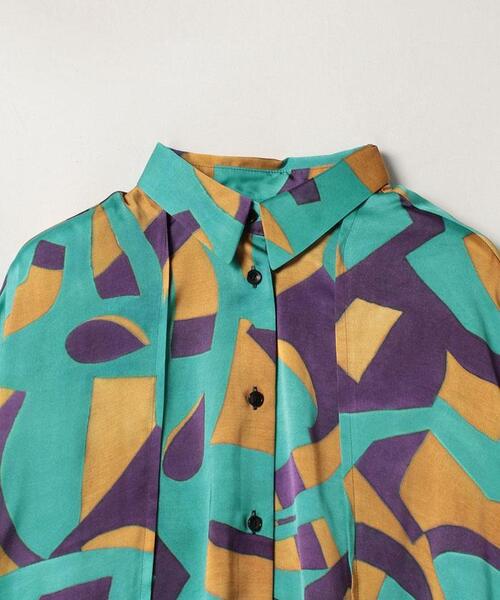 LANVIN en Bleu(ランバンオンブルー)の「アートプリントシャツワンピース(シャツワンピース・レディース・ブルー/パープル系その他・38/36)」の11枚目の写真