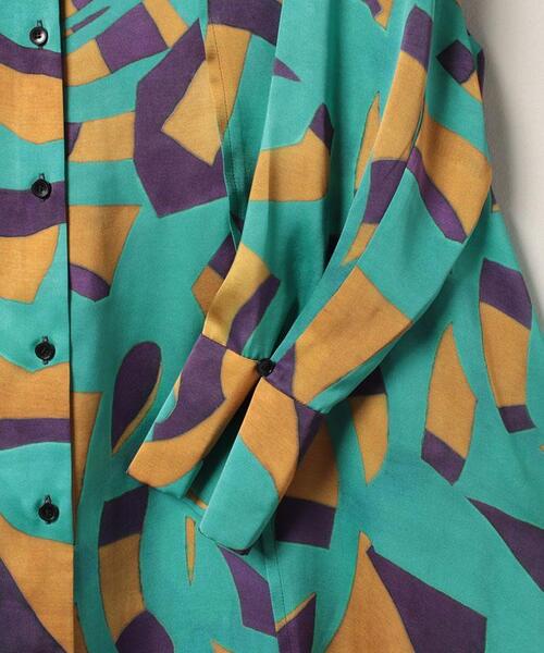 LANVIN en Bleu(ランバンオンブルー)の「アートプリントシャツワンピース(シャツワンピース・レディース・ブルー/パープル系その他・38/36)」の12枚目の写真