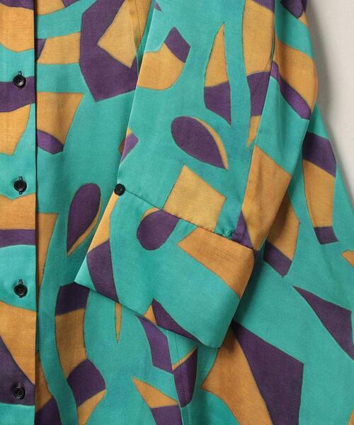 LANVIN en Bleu(ランバンオンブルー)の「アートプリントシャツワンピース(シャツワンピース・レディース・ブルー/パープル系その他・38/36)」の13枚目の写真