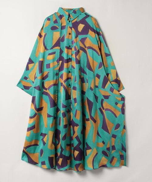 LANVIN en Bleu(ランバンオンブルー)の「アートプリントシャツワンピース(シャツワンピース・レディース・ブルー/パープル系その他・38/36)」の15枚目の写真