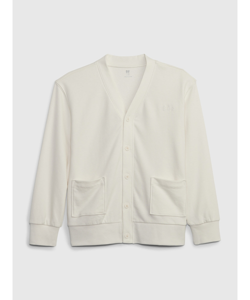 GAP(ギャップ)の「スウェットカーディガン (キッズ)(カーディガン/ボレロ・キッズ・グレー/アイボリー/ネイビー・M/XXL/XL/S/XS/L)」の2枚目の写真