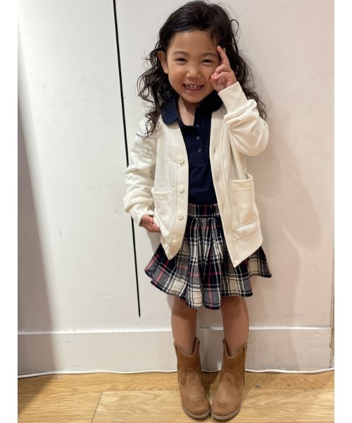 GAP(ギャップ)の「スウェットカーディガン (キッズ)(カーディガン/ボレロ・キッズ・グレー/アイボリー/ネイビー・M/XXL/XL/S/XS/L)」の12枚目の写真