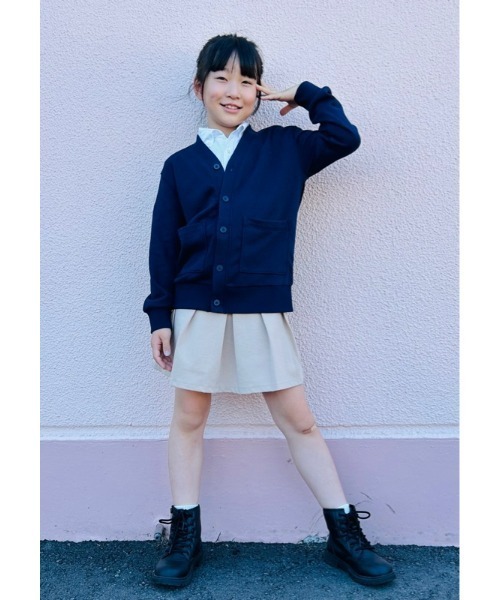 GAP(ギャップ)の「スウェットカーディガン (キッズ)(カーディガン/ボレロ・キッズ・グレー/アイボリー/ネイビー・M/XXL/XL/S/XS/L)」の16枚目の写真