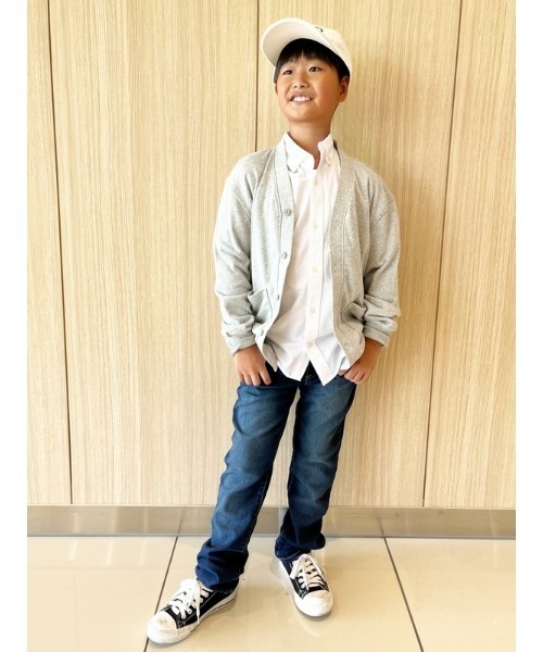 GAP(ギャップ)の「スウェットカーディガン (キッズ)(カーディガン/ボレロ・キッズ・グレー/アイボリー/ネイビー・M/XXL/XL/S/XS/L)」の8枚目の写真