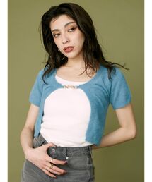 EVRIS | チェーンショートニットトップス(ニット/セーター)