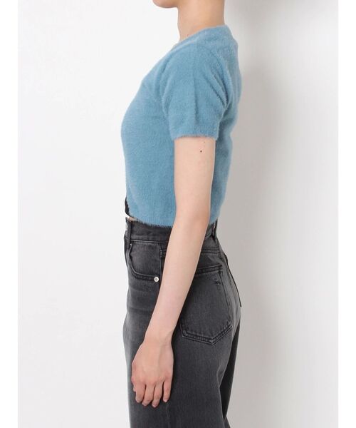 EVRIS（エヴリス）の「チェーンショートニットトップス（ニット/セーター・レディース・ブルー/ブラック/アイボリー・FREE）」の20枚目の写真