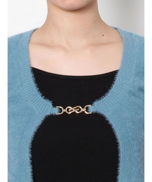 EVRIS（エヴリス）の「チェーンショートニットトップス（ニット/セーター・レディース・ブルー/ブラック/アイボリー・FREE）」の22枚目の写真