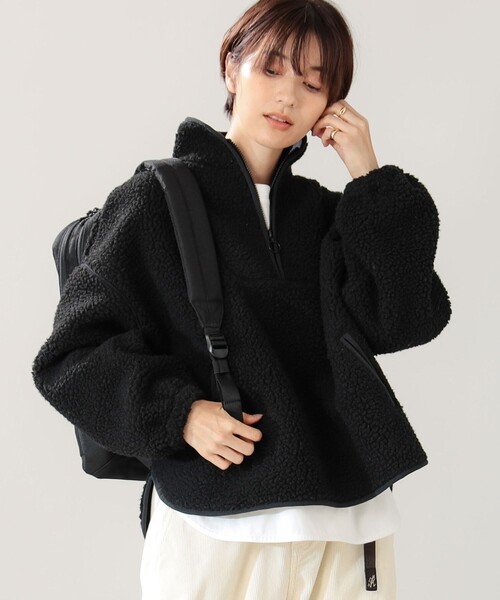 B:MING by BEAMS（ビーミングバイビームス）の「B:MING by BEAMS / ボア ハーフジップ プルオーバー（その他トップス・レディース・ブラック/オリーブ/アイボリー・FREE）」の12枚目の写真