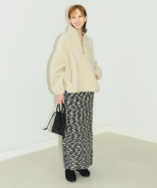 B:MING by BEAMS（ビーミングバイビームス）の「B:MING by BEAMS / ボア ハーフジップ プルオーバー（その他トップス・レディース・ブラック/オリーブ/アイボリー・FREE）」の13枚目の写真