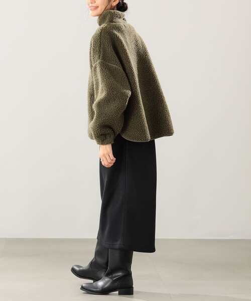 B:MING by BEAMS（ビーミングバイビームス）の「B:MING by BEAMS / ボア ハーフジップ プルオーバー（その他トップス・レディース・ブラック/オリーブ/アイボリー・FREE）」の21枚目の写真