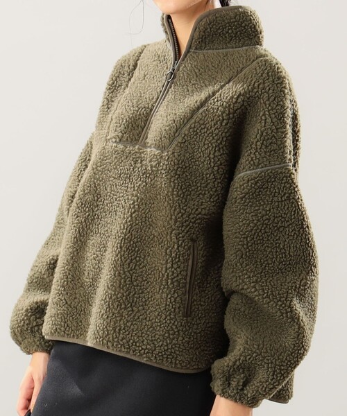 B:MING by BEAMS（ビーミングバイビームス）の「B:MING by BEAMS / ボア ハーフジップ プルオーバー（その他トップス・レディース・ブラック/オリーブ/アイボリー・FREE）」の22枚目の写真