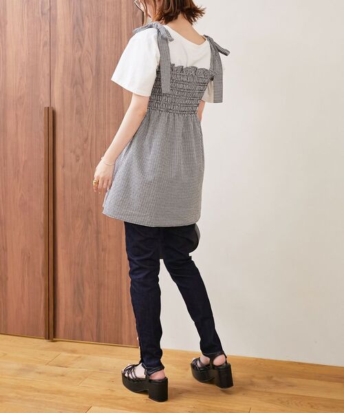 MAJESTIC LEGON（マジェスティックレゴン）の「マルチway肩リボンビスチェ（ベスト・レディース・ブルー/アイボリー/ブラック系その他/ブラック・MEDIUM）」の5枚目の写真