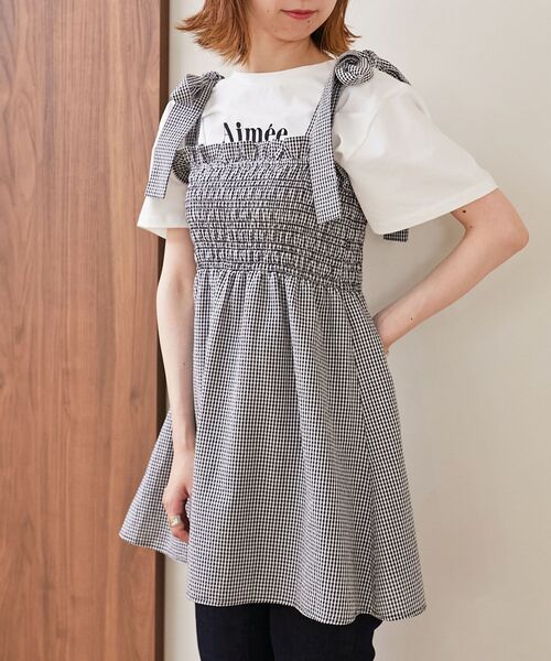 MAJESTIC LEGON（マジェスティックレゴン）の「マルチway肩リボンビスチェ（ベスト・レディース・ブルー/アイボリー/ブラック系その他/ブラック・MEDIUM）」の6枚目の写真