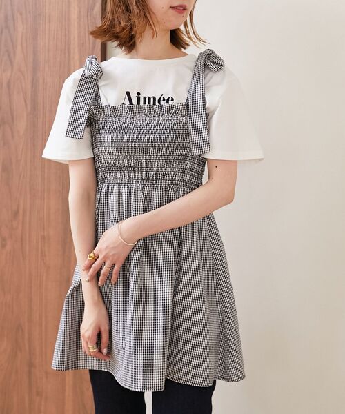 MAJESTIC LEGON（マジェスティックレゴン）の「マルチway肩リボンビスチェ（ベスト・レディース・ブルー/アイボリー/ブラック系その他/ブラック・MEDIUM）」の9枚目の写真