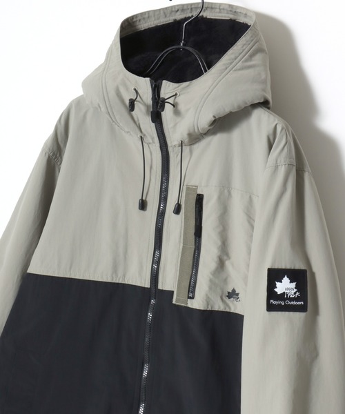 LOGOS（ロゴス）の「LOGOS/ロゴス Mountain Parka/撥水 裏フリース マウンテンパーカー/ナイロンジャケット/レディース メンズ（マウンテンパーカー・メンズ・ベージュ系その他/サックスブルー/カーキ/ベージュ/ブラック/ライトベージュ/ネイビー/オリーブ/ベージュ系その他2・M/LL/L）」の5枚目の写真