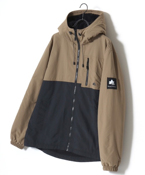 LOGOS（ロゴス）の「LOGOS/ロゴス Mountain Parka/撥水 裏フリース マウンテンパーカー/ナイロンジャケット/レディース メンズ（マウンテンパーカー・メンズ・ベージュ系その他/サックスブルー/カーキ/ベージュ/ブラック/ライトベージュ/ネイビー/オリーブ/ベージュ系その他2・M/LL/L）」の18枚目の写真