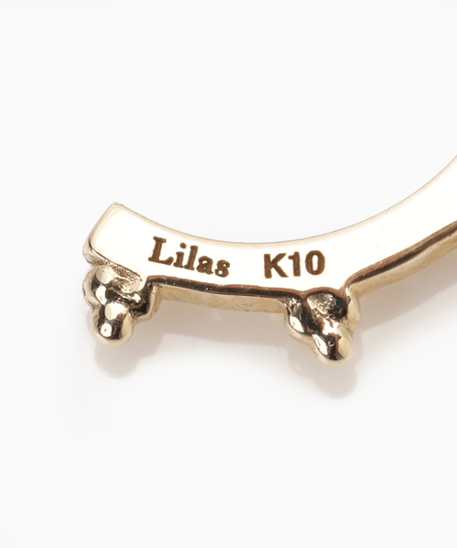 Lilas(リラ)の「クラシックミル打ちピアス K10(両耳)(ピアス(両耳用)・レディース・ゴールド・FREE)」の11枚目の写真