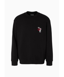 【エンポリオ アルマーニ】Valentine’s Day Love カプセルコレクション スウェットシャツ ダブルジャージー製 パッチ