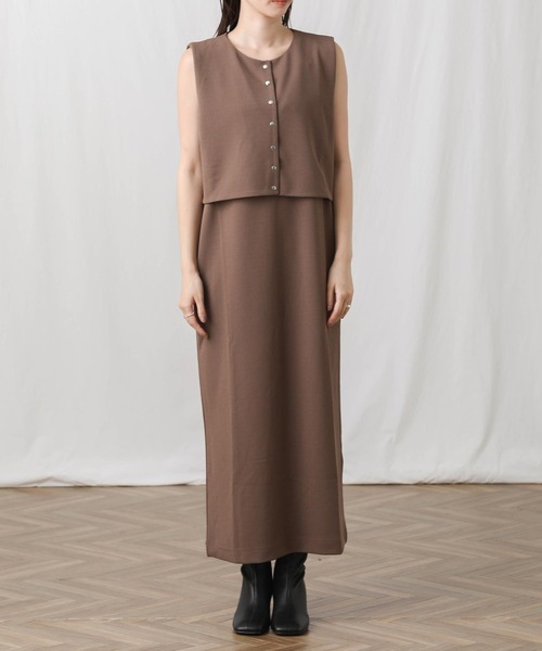 Gready Brilliant(グレディブリリアン)の「2WAYジャンスカ(ジャンパースカート・レディース・モカ/ブラック・FREE)」の16枚目の写真