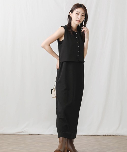 Gready Brilliant(グレディブリリアン)の「2WAYジャンスカ(ジャンパースカート・レディース・モカ/ブラック・FREE)」の6枚目の写真