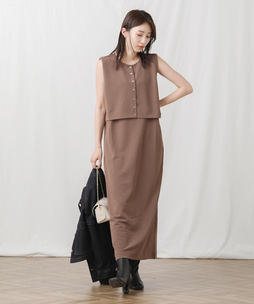 Gready Brilliant(グレディブリリアン)の「2WAYジャンスカ(ジャンパースカート・レディース・モカ/ブラック・FREE)」の11枚目の写真