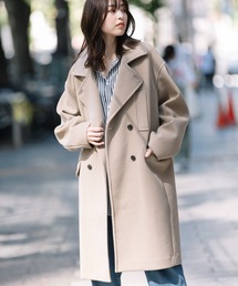 Munich | マイクロシープダブルジャージダブルブレストコート(チェスターコート)