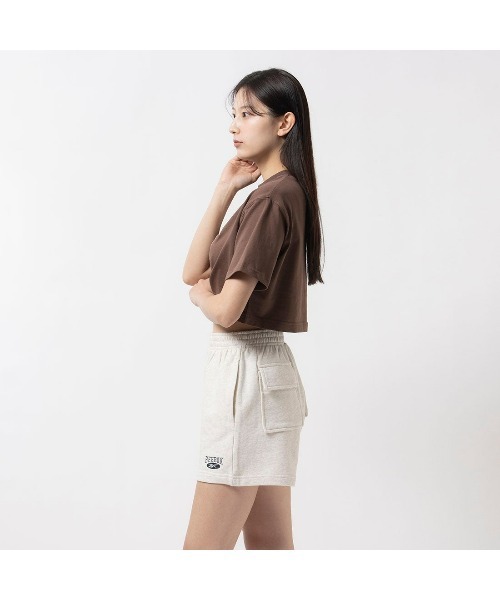Reebok(リーボック)の「ビッグロゴ クロップド Tシャツ / CL AE BIG LOGO CROP TEE(Tシャツ/カットソー・レディース・マルーン/ブラック/オフホワイト/ブラウン・MEDIUM/LARGE/SMALL/XX-LARGE/X-LARGE)」の14枚目の写真