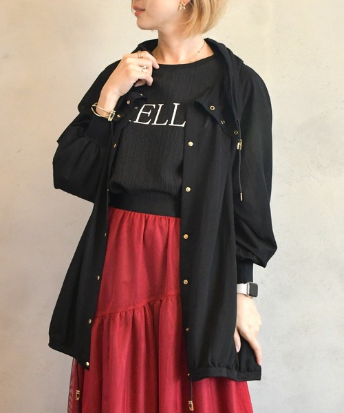 kese-moi(ケセモイ)の「シアーブルゾン(ブルゾン・レディース・グレイッシュベージュ/ブラック/カーキ・FREE)」の2枚目の写真