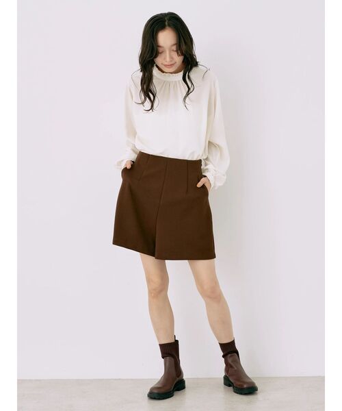 earth music&ecology（アースミュージックアンドエコロジー）の「2WAYフリルブラウス（シャツ/ブラウス・レディース・アイボリー/ネイビー/ピンク/サックスブルー/ドット・FREE）」の14枚目の写真