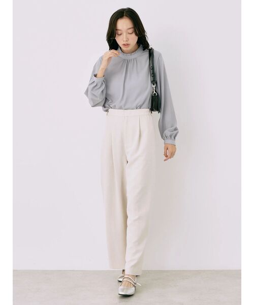 earth music&ecology（アースミュージックアンドエコロジー）の「2WAYフリルブラウス（シャツ/ブラウス・レディース・アイボリー/ネイビー/ピンク/サックスブルー/ドット・FREE）」の18枚目の写真