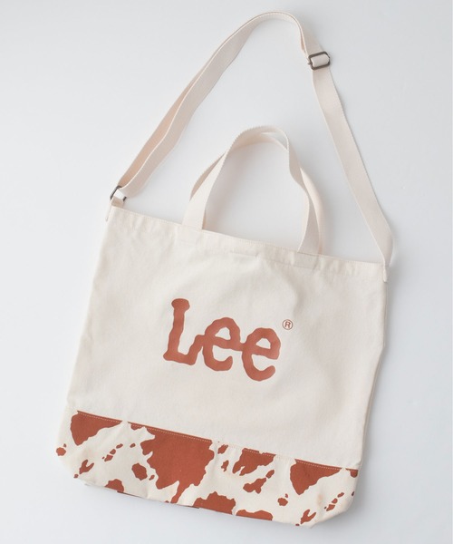 LEE/リー】カウ柄 切り替え 2WAYバッグ COW柄 トートバッグ
