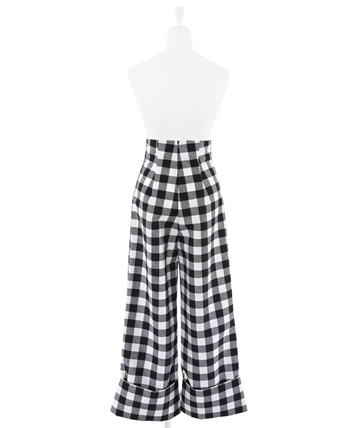 Narcissus（ナルシス）の「【SINN】Narcissusオリジナル  ギンガムハイウエストパンツ（その他パンツ・レディース・レッド/ブラック・FREE）」の12枚目の写真