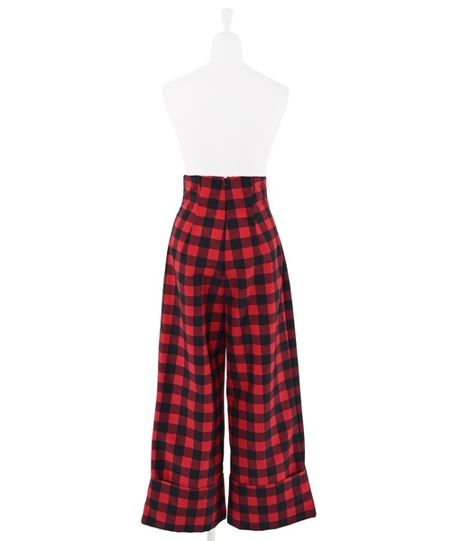 Narcissus（ナルシス）の「【SINN】Narcissusオリジナル  ギンガムハイウエストパンツ（その他パンツ・レディース・レッド/ブラック・FREE）」の16枚目の写真