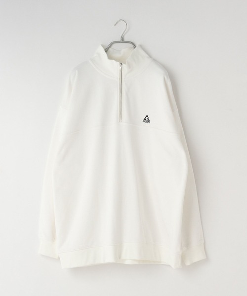 LOWRYS FARM（ローリーズファーム）の「ＧＥＲＲＹハーフＺＩＰウラケ　 976686（スウェット・メンズ・ホワイト/グレー/ブラック・LARGE/MEDIUM）」の2枚目の写真